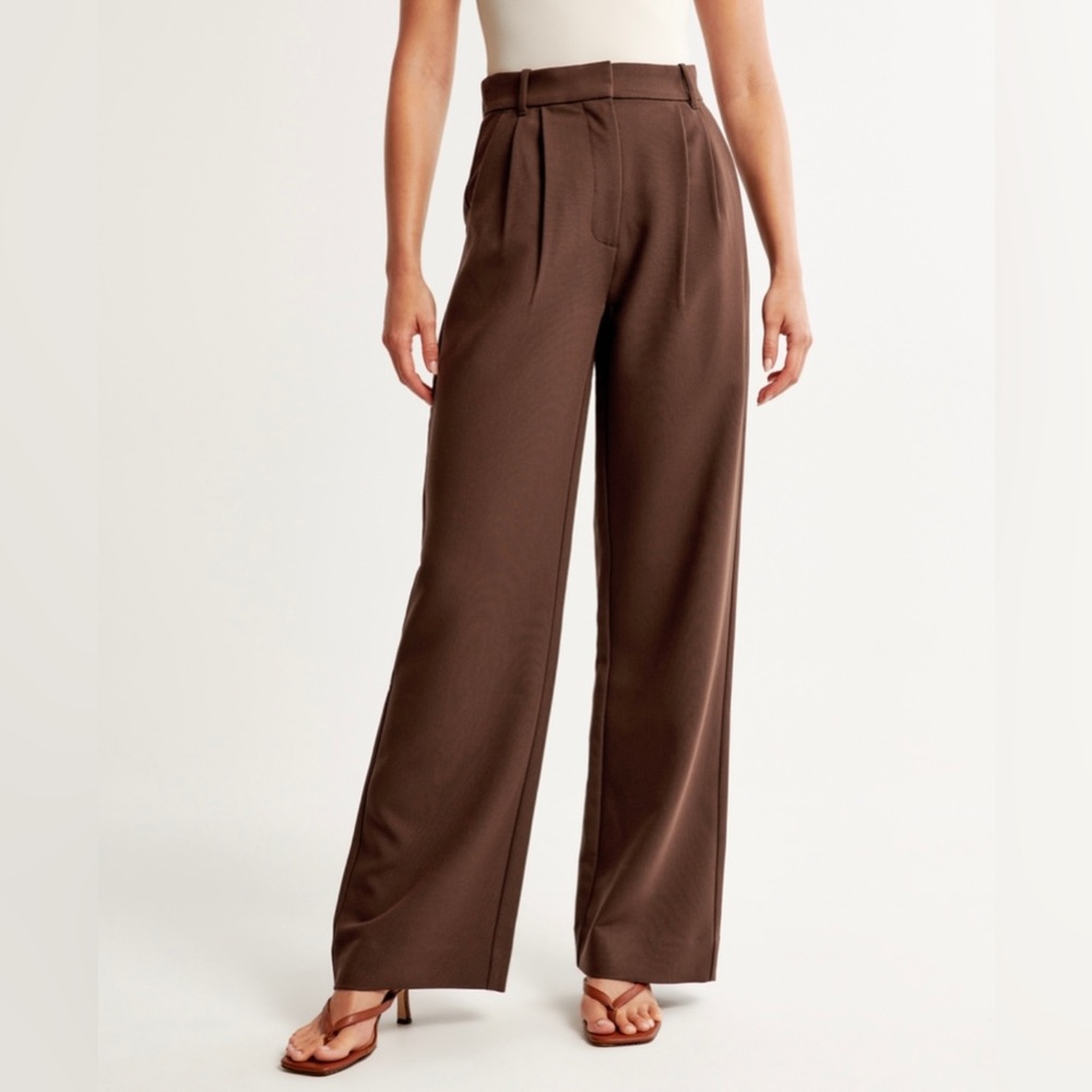 Abercrombie & Fitch Tailored Wide Leg Pants NWT Size L